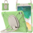 thumbnail image 1 of For iPad Air 3 10.5 Inch 2019/iPad Pro 10.5 Inch 2017 Case, 360 Rotatable Handle Stand, Shoulder Strap, Drop-Proof Design, Matcha Green, 1 of 7