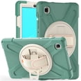thumbnail image 1 of For Samsung Galaxy Tab A7 Lite Case 8.7 inch SM-T220/T225/T227, 360 Hand Strap, Shoulder Strap, Kickstand, Rugged Drop Protection, Emerald Green, 1 of 7
