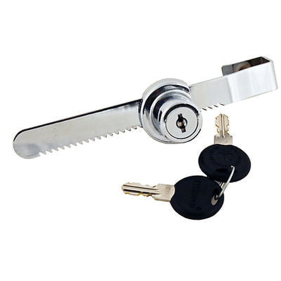 Ratcheting Ratchet Lock for Glass Sliding Door Showcase Display Case Slide