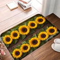 thumbnail image 1 of FJPT Non Slip Flannel Floor Mat Kitchen Mat Sunflower Design For Bathroom Kitchen Bedroom Decor 24x16 inch, 1 of 5
