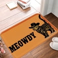 thumbnail image 1 of FJPT Non Slip Flannel Polyester Floor Mat Meowy Cat Design For Bathroom Kitchen Bedroom Decor 16x24 inch, 1 of 5