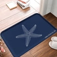thumbnail image 1 of FJPT Non Slip Flannel Polyester Floor Mat Starfish Design For Bathroom Kitchen Bedroom Decor 31.5x19.7 inch, 1 of 5