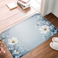thumbnail image 1 of FJPT Non Slip Flannel Polyester Floor Mat With Floral Design For Bathroom Kitchen Bedroom Decor 31.5x19.7 inch, 1 of 5
