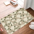 thumbnail image 1 of FJPT Non Slip Flannel Polyester Floor Mat With Floral Pattern For Bathroom Kitchen Bedroom Decor 31.5x19.7 inch, 1 of 5