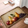 thumbnail image 1 of FJPT Non Slip Flannel Polyester Floor Mat With Fruit And Script Design For Bathroom Kitchen Bedroom Decor 31.5x19.7 inch, 1 of 5