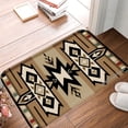 thumbnail image 1 of FJPT Non Slip Flannel Polyester Floor Mat With Geometric Pattern For Bathroom Kitchen Bedroom Decor 16x24 inch, 1 of 5