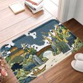 thumbnail image 1 of FJPT Non Slip Flannel Polyester Floor Mat With Traditional Chinese Landscape Design For Bathroom Kitchen Bedroom Decor 16x24 inch, 1 of 5