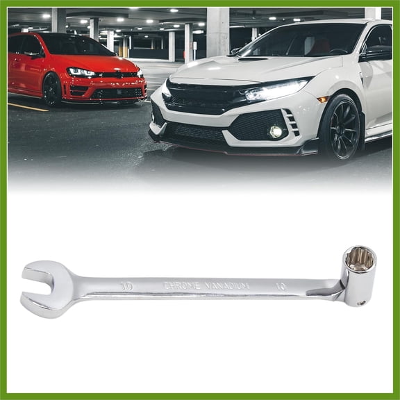 FJSHN-10mm Swivel Head Combination Socket Spanner Wrench Auto Car Repairing Tool Vehicle Components