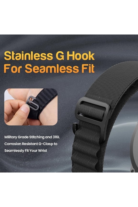 -22mm Quick Fit Nylon Watch Band for Garmin Fenix 8 47mm,for Fenix 7/7 Pro Fenix 6/6 Pro Fenix 5/5 Plus Watch Strap Garmin forerunner 965 955 945 935 745 Watch Band Approach S62/S60