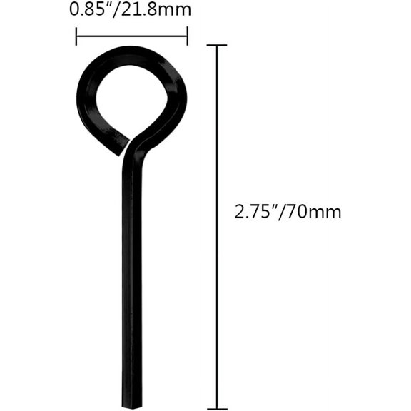 FJSHN-5/32 inch Standard Hex Dogging Key Allen Wrench Door Key for Push Bar Panic Exit Devices - 6 Pack(Black)