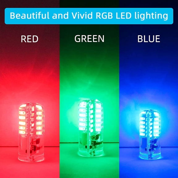 FJSHN-Blue G4 LED Light Bulb 12V AC/DC 2W 483014 SMD 20W Halogen Bulb Equivalent, Capsule Spotlight Lamps for Landscape Decorative Lights Holiday Celebration Pack of 4