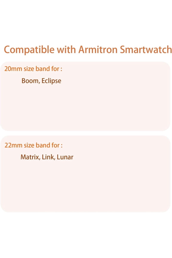 -Compatible with Armitron Matrix Smartwatch bands, 20mm, 22mm Quick Release Stainless Steel Metal Replacement Straps Compatible with Armitron Connect Matrix, Link, Lunar, Boom, Eclipse Smartwatc