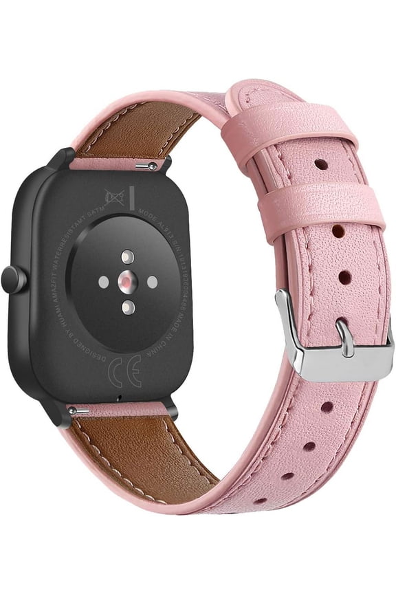 -Compatible with Spade Co Health Smartwatch 3 Strap Replacement Genuine Classic Leather Band for Spade Co Health Smartwatch 3