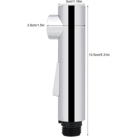 FJSHN-G1/2 Kitchen Faucet Sprayer Head Replacement Pull Out Faucet Sprayer Nozzle Head with 2 Modes Surface Plating Treatment Home Kitchen Faucet Accessory(5.31 x 1.18 x 1.5in)
