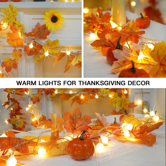 FJSHN-Globe String Lights, 100 Led String Lights Plug in, Indoor Fairy Lights for Classroom, Backyard, Patio, Garden, Party, Bedroom, Living Room,Wall, Warm White