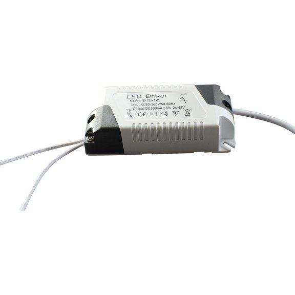 FJSHN-Led Driver (8-12) X1W Constant Current 300mA Transformer High Power Supply Converter Output DC 24-48V External Led Ceiling Lamp Rectifier Light (1 Pack)