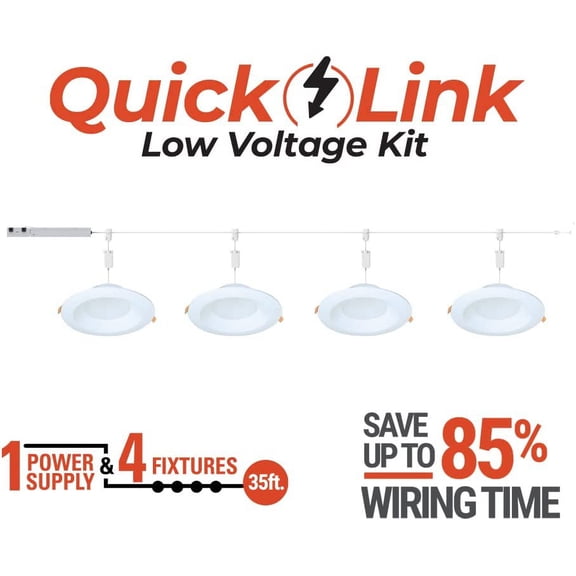 FJSHN-Quicklink 6-Inch Canless LED Downlight Selectable 2700K, 3000K, 3500K, 4000K, 5000K CCT White