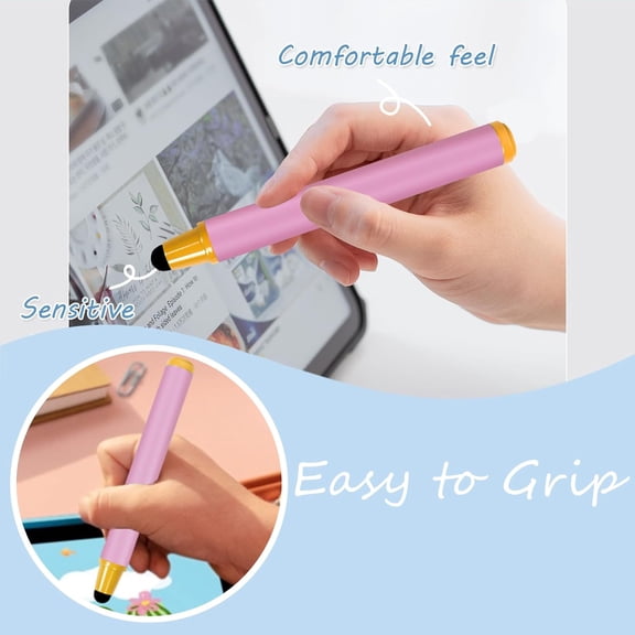 FJSHN-Stylus Pens for Touch Screens, Crayon Stylus Pen for iPhone Ipad Air Mini Pro, Android Tablet, Dragon Touch, Compatible with All Touch Screens (5 Pack)