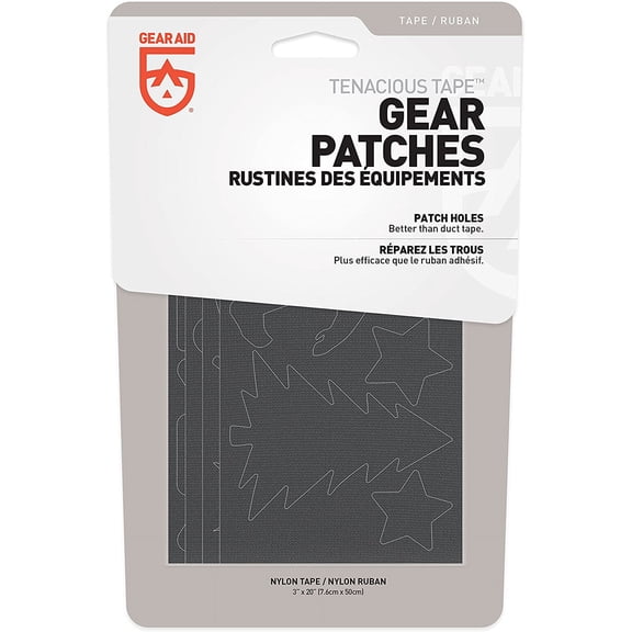 FJSHN-Tenacious Tape Repair Patches Peel-and-Stick Nylon Gear Patches for Jackets, Tents, Sleeping Bags, Backpacks, and Outdoor Gear Fix Rips, Tears, and Holes, Camping, 3x20
