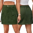 thumbnail image 1 of FJUCHAI Cargo Shorts for Women Casual Summer Skorts Skirts Female High Waisted Short Skort with Pockets S-XXL, 1 of 8