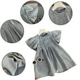 thumbnail image 1 of FJUCHAI Kids Girls Casual Denim Dress Toddler Summer Loose Puff Sleeve Denim Dress, 1 of 9