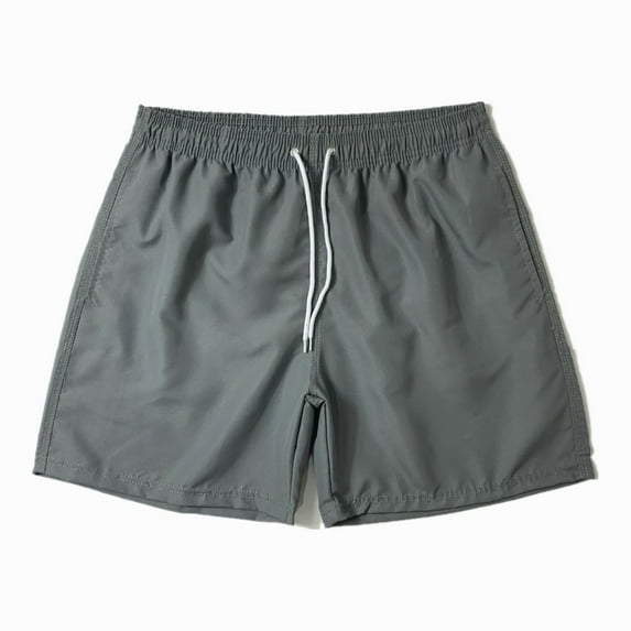 FJUCHAI Men's Shorts Dry-Fit Sweat Resistant Active Athletic Performance Shorts Pure Colour Beach Pants Sizes M-3XL