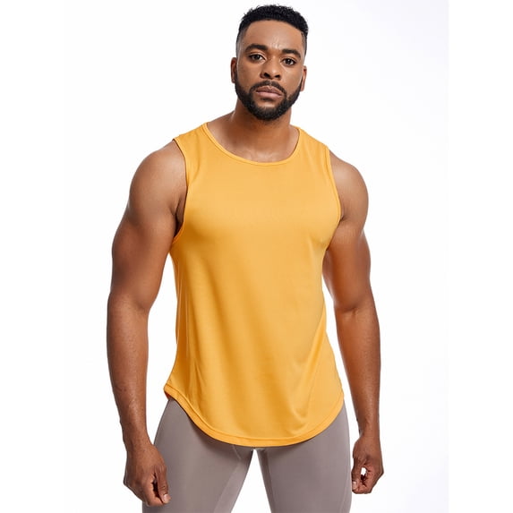 FJUCHAI Men's Vest Tops Sleeveless Dry Fit Athletic Tee Sports Casual loose Breathable Vest M-3XL