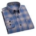 thumbnail image 1 of FJUCHAI Plaid Shirts for Men's Button Down Shirts Regular-Fit Long-Sleeve Casual Slim-Fit Shirt Cotton Shirt, 1 of 9