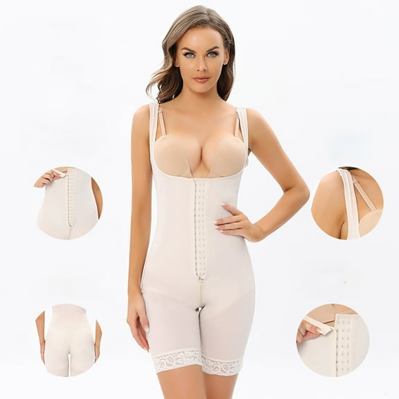 FJUCHAI Plus-Size Womens Shaping Brief, High-Elastic One-Piece Firm Control Shapewear Panty, High Waist Shapewear, Cool Comfort S-XXXL