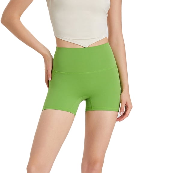 FJUCHAI Seamless Underwear Shorts for Women High Waisted Shorts Versatile Yoga Biker S-XL