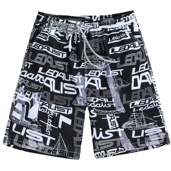 FJUCHAI Swim Trunks for Men's Quick Dry Beach Swimsuits Shorts Summer Elastic Waist Mens Sports Boxer Swim Shorts XL-3XL