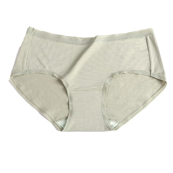 FJUCHAI Womens Underwear Soft Briefs Stretch Hipster Solid Bikini Panties L-XXL