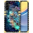 thumbnail image 1 of FKBRCL4U Compatible with Samsung Galaxy A15 Case, Starry Sky Colourful Mandala Luxury Golden Decoration for Girl Women Soft TPU Shockproof Protective Hard PC Back, 1 of 7
