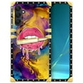 thumbnail image 1 of FKBRCL4U Compatible with Samsung Galaxy A25 Case, Cool Corlorful Lip Marble Luxury Golden Decoration for Girl Women Soft TPU Shockproof Protective Hard PC Back, 1 of 7