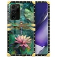 thumbnail image 1 of FKBRCL4U Compatible with Samsung Galaxy Note 20 Ultra Case, Colourful Dragonfly Pink Lily Pads Luxury Golden Decoration for Girl Women Soft TPU Shockproof Protective Hard PC Back, 1 of 7