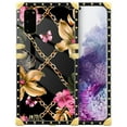 thumbnail image 1 of FKBRCL4U Compatible with Samsung Galaxy S20 Case, Pink Golden Chain Tropical Flower Luxury Golden Decoration for Girl Women Soft TPU Shockproof Protective Hard PC Back, 1 of 7