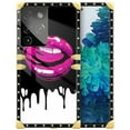 thumbnail image 1 of FKBRCL4U Compatible with Samsung Galaxy S21 Ultra Case, Black White Red Slap Sexy Luxury Golden Decoration for Girl Women Soft TPU Shockproof Protective Hard PC Back, 1 of 7