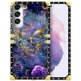 thumbnail image 1 of FKBRCL4U Compatible with Samsung Galaxy S22 Plus Case, Glistening Golden Butterfly Vibrant Purple Blue Luxury Golden Decoration for Girl Women Soft TPU Shockproof Protective Hard PC Back, 1 of 7