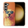 thumbnail image 1 of FKBRCL4U Compatible with Samsung Galaxy S23 Case Cartoon Cute Sunglasses Golden Retriever Pattern for Girl Full Body Design Soft Silicone Drop Shock Scratch Protection, 1 of 7