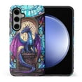 thumbnail image 1 of FKBRCL4U Compatible with Samsung Galaxy S25 Case Blue Purple Diamond Dragon Stained Glass Pattern for Girl Full Body Design Soft Silicone Drop Shock Scratch Protection, 1 of 7