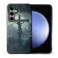 thumbnail image 1 of FKBRCL4U Compatible with Samsung Galaxy S25 Case Large Cross Jesus Dark Sky Clouds Pattern for Girl Full Body Design Soft Silicone Drop Shock Scratch Protection, 1 of 7