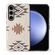 FKBRCL4U Compatible with Samsung Galaxy S25 Case Western Boho Aztec Pattern for Girl Full Body Design Soft Silicone Drop Shock Scratch Protection