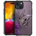thumbnail image 1 of FKBRCL4U Compatible With iPhone 15 Case, Purple Diamond Shiny Butterfly Pattern For Girl Ultra Protection Shockproof Soft Silicone TPU Non-Slip Back, 1 of 7