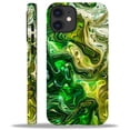 thumbnail image 1 of FKBRCL4U Compatible with iPhone 11 Matte Case, Abstract Green Liquid Swirling Alcohol Pattern for Girl Full Body Design Soft Silicone Drop Shock Scratch Protection for iPhone 11, 1 of 7