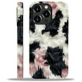 thumbnail image 1 of FKBRCL4U Compatible with iPhone 12 Pro Max Case, Black White Pink Cow Print Fur Rug Pattern for Girl Full Body Design Soft Silicone Drop Shock Scratch Protection for iPhone 12 Pro Max, 1 of 7
