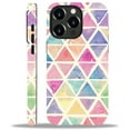 thumbnail image 1 of FKBRCL4U Compatible with iPhone 12 Pro Max Case, Cute Pastel Watercolor Triangles Pattern for Girl Full Body Design Soft Silicone Drop Shock Scratch Protection for iPhone 12 Pro Max, 1 of 7