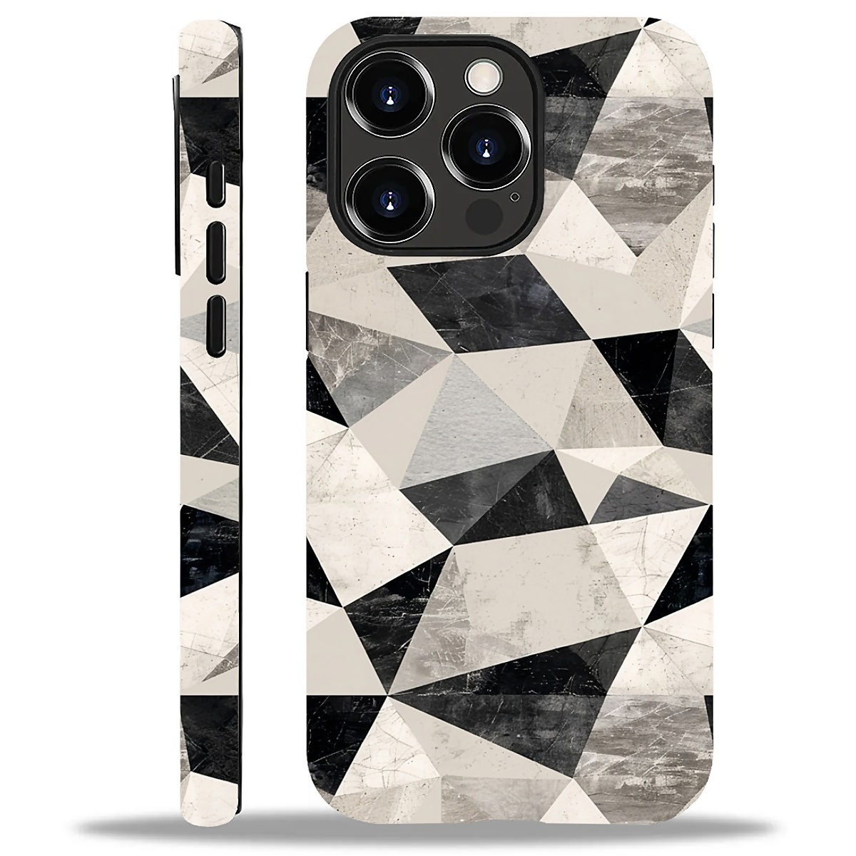 FKBRCL4U Compatible With IPhone 13 14 Matte Case, Abstract Blue White Camouflage Pattern Girl Full Body Design Soft Silicone Drop Shock Scratch Protection - View #7