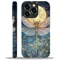 thumbnail image 1 of FKBRCL4U Compatible with iPhone 13 Pro Max Matte Case, Stained Glass Yellow Dragonfly Moon Pattern for Girl Full Body Design Soft Silicone Drop Shock Scratch Protection for iPhone 13 Pro Max, 1 of 7