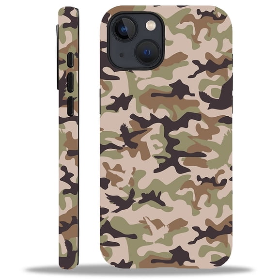 FKBRCL4U Compatible with iPhone 15 Plus Case, Waterfowl Hunting Camo Duck Pattern for Girl Full Body Design Soft Silicone Drop Shock Scratch Protection for iPhone 15 Plus