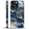 thumbnail image 1 of FKBRCL4U Compatible with iPhone 15 Pro Case, Blue Gold Clouds Mountains Pattern for Girl Full Body Design Soft Silicone Drop Shock Scratch Protection for iPhone 15 Pro, 1 of 7